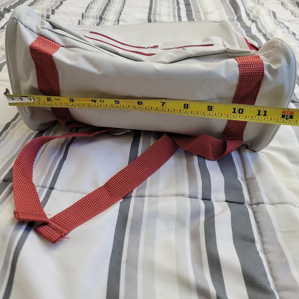 BWAP Backpack Kids One Size Beige Red School Lightweight - Picture 4 of 7